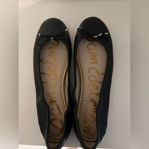 Sam Edelman classic black leather ballet flats.  Excellent condition. Worn once